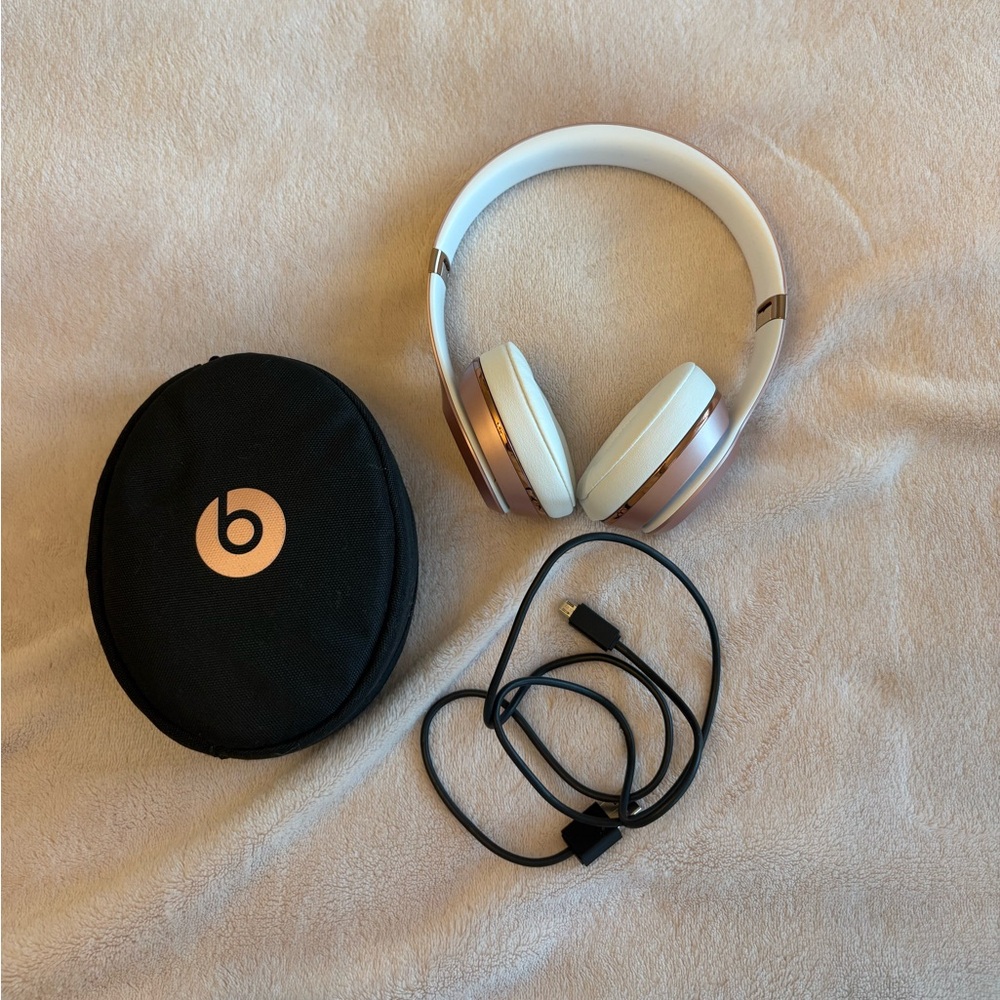 Beats Rose Gold Solo 3 headphones